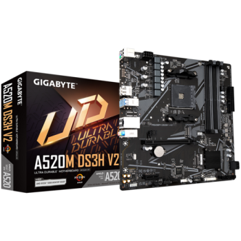 Placa de baza GIGABYTE A520M DS3H V2, Socket AM4