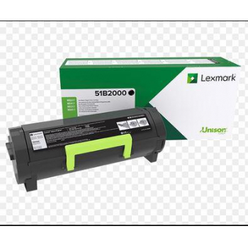 Imprimanta Lexmark TONERRETURN OPEN BLACK CRTG/F. MS/MX 3/4/5/617 2.500 PGS 51B2000