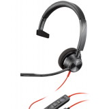 Casti HP Poly Blackwire 3310 Monaural Microsoft Teams Certified USB-C Headset +USB-C/A Adapter 8X216AA