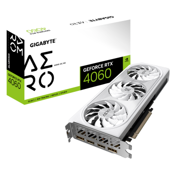 Placa video Gigabyte GB GEFORCE RTX 4060 AERO OC 8G GV-N4060AERO OC-8G