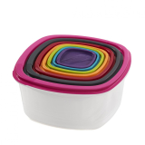 Vanora SET 7 CASEROLE PATRATE CU CAPACE,PLASTIC VN-PW-7CAS