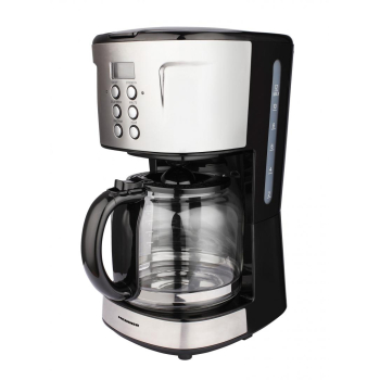 Cafetiera digitala Heinner HCM-D915, 900W, 1.5L, Timer, LCD, Negru-Inox