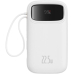 POWER BANK Baseus Qpow2, 20000mAh, 22.5W, 1 x USB; 1 x USB Type-C, 1 x Lightning, total 3A, include cablu USB Type-C 0.3m, alb, 
