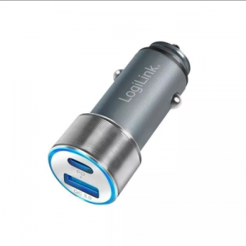 ALIMENTATOR auto LOGILINK, 1 x USB-C PD, 1 x USB-A QC, 36W, pt. bricheta auto 1 x USB, protectie scurt-circuit / supratensiune / supracurent, black, PA0252 (timbru verde 0.18 lei) 