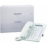 Centrala telefonica KX-TES824CE (3 /8) si telefon proprietar KX-AT7730NE Panasonic pack.3-TES (timbru verde 4.0 lei) 