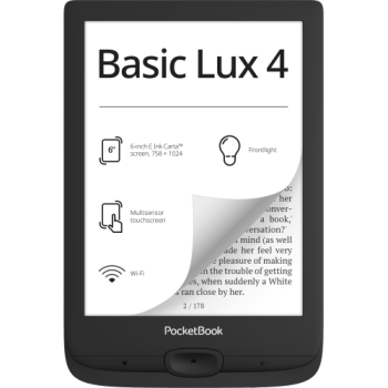 eREADER PocketBook Basic Lux 4 Ink Black PB618-P-WW (timbru verde 0.80 lei) 