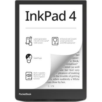 eREADER PocketBook Inkpad 4 argintiu PB743G-U-WW (timbru verde 0.80 lei)  