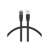 PATCH CORD UTP Baseus Cat6, fire din cupru, round, viteza maxima 1 Gbps, PVC, 1m, negru PCWL-AG01 (timbru verde 0.18 lei) - 6953156233126 