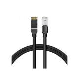 PATCH CORD UTP Baseus Cat6, fire din cupru, round, viteza maxima 1 Gbps, PVC, 3m, negru PCWL-AH01 (timbru verde 0.18 lei) - 6953156233164 