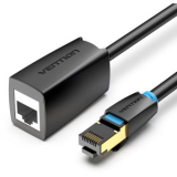 Cablu prelungitor SFTP Vention, RJ-45 (M) la RJ-45 (T), 8m, 40 Gbps, ecranat, 26AWG, cupru, negru, 