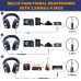 Casca OneOdio cu fir detasabil, tip over ear, utilizare profesionala, DJ, conectare prin Jack 3.5 mm | Jack 6.35 mm, difuzor 50 mm, impedanta 32 Ohm, albastru inchis, Pro10-Dark-Blue (timbru verde 0 