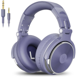 Casca OneOdio cu fir detasabil, tip over ear, utilizare profesionala, DJ, conectare prin Jack 3.5 mm | Jack 6.35 mm, difuzor 50 mm, impedanta 32 Ohm, albastru deschis, Pro10-Light-Blue (timbru verde 