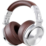 Casca OneOdio cu fir detasabil, tip over ear, utilizare profesionala, DJ, conectare prin Jack 3.5 mm | Jack 6.35 mm, difuzor 50 mm, impedanta 32 Ohm, argintiu | maro, Pro30 (timbru verde 0.8lei) 