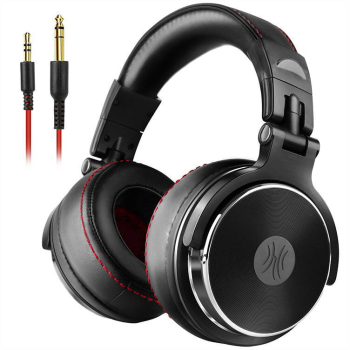 Casca OneOdio cu fir detasabil, tip over ear, utilizare profesionala, DJ, conectare prin Jack 3.5 mm | Jack 6.35 mm, difuzor 50 mm, impedanta 32 Ohm, negru, Pro50-Black (timbru verde 0.8lei) 
