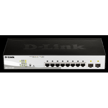 D-Link 8-PORT LAYER2 POE SMART/MANAGED GIGABIT SWITCH DGS-1210-08P/E