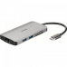 D-Link USB-C 8-PORT USB HUB+HDMI+LAN/WITH CARD READER+USB-C PD DUB-M810