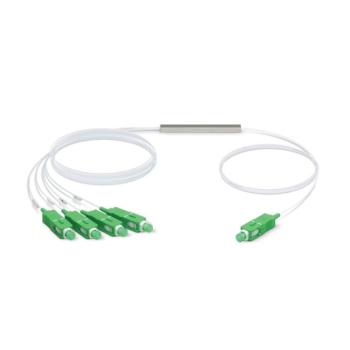 Ubiquiti Networks The UFiber splitter carries data from a UF-SPLITTER-4 Ubiquiti Networks The UFiber splitter carries data from a UF-SPLITTER-4