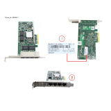 Placa retea Fujitsu PLAN CP BCM5719-4P 4X 1000BASE-T PCIe PY-LA284