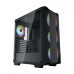 CARCASA DeepCool CC560 ARGB V2, Middle Tower, ATX, fara sursa, 4xfan, USB 3.2 gen 1 x 1, USB 2.0 x 2, audio, PSU shroud, 7 sloturi expansiune, iluminare ARGB, negru, R-CC560-BKTAA4-G-2 (timbru ver 