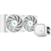 COOLER DeepCool LE520 WH, racire lichid, skt. Intel LGA 1700/1200/115x, AMD AM5/AM4, radiator aluminiu, pompa 2400 RPM, fan 2x120mm, 500 - 2500 rpm, conector 3-pin, RGB adresabil, alb, R-LE520-WHAM 