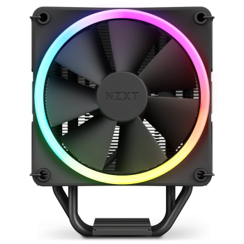 Cooler procesor Cooler NZXT T120 RGB, skt. universal, racire cu aer, ventilator 120 mm, 1800 rpm, inaltime cooler 159 mm, 4 heatpipe, iluminat RGB RC-TR120-B1 (timbru verde 2.00 lei) 