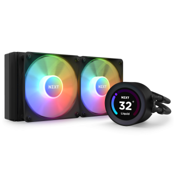 Cooler procesor Cooler NZXT Kraken Elite 240 RGB, skt universal, racire cu lichid, ventilator 120 mm x 2, 1800 rpm, iluminat RGB, RL-KR24E-B1 (timbru verde 2.00 lei) 