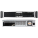 Carcasa de rack Chembro, 19"/2U/460mm, (493x460x88mm) (WxDxH), 1x3,5" si 1x5,25" externe si 2x3,5", 2x2,5"interne,(toate bayurile de HDD sunt prevazute cu sistem de amortizare a vibratiei) 1x8cm cooler, low profile x7, 2x USB 2.0,