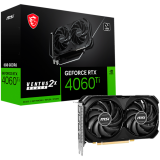 Placa video MSI Video Card NVidia RTX 4060 VENTUS 2X BLACK 8G OC (8GB GDDR6/128bit, PCI-E 4.0 x8, 1x8 pin, Retail) RTX 4060 VENTUS 2X BLACK 8G OC 