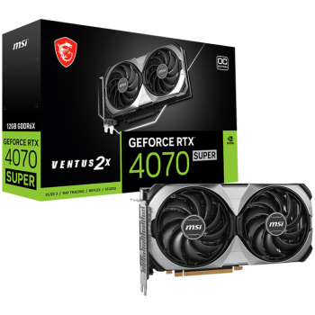 Placa video PLACI VIDEO MSI Nvidia GeForce RTX 4070 SUPER 12G VENTUS 2X OC (12GB GDDR6X/192bit, 3xDP, 1xHDMI, 1x 12VHPWR) RTX 4070 SUPER 12G VENTUS 2X OC 