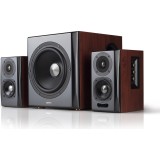 BOXE EDIFIER 2.1, RMS: 150W (2 x 25W, 2 x 15W, 1 x 70W), bluetooth, telecomanda wireless, volum, bass, treble, optical, brown, S350DB (timbru verde 11.00 lei) 