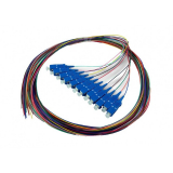 CABLU fibra optica Emtex Set 12 buc pigtail FO SC/PC, MM OM3, 50/125, 0,9mm manta LSZH, 1.5m colorate - EMTEX SC-MM3-1.5-12COL 