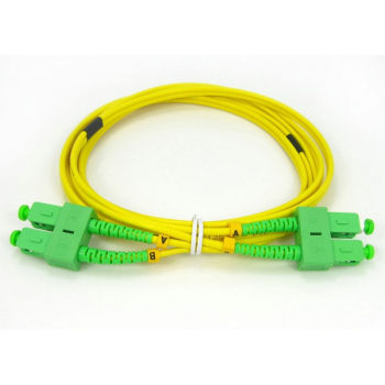 Cablu Emtex Patchcord SC/APC-SC/APC, SM 9/125, manta LSZH 3.0mm, duplex 3m, SC-SC-APC-SM/DX-3 (timbru verde 0.08 lei) 