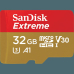 SANDISK EXTREME MICROSDHC 32GB/CARD WITH ADAPTER SDSQXAF-032G-GN6MA