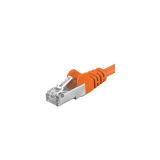 Cablu PremiumCord Patchcord SFTP RJ45-RJ45 Cat.6A, 0.25m, portocaliu, SFTP-6A-0.25-O (timbru verde 0.08 lei) 