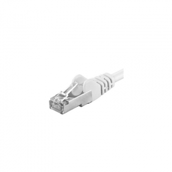 Cablu PremiumCord Patchcord SFTP RJ45-RJ45 Cat.6A, 0.5m, alb, SFTP-6A-0.5-W (timbru verde 0.08 lei) (timbru verde 0.08 lei) 