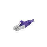 Cablu PremiumCord Patchcord SFTP RJ45-RJ45 Cat.6A, 2m, violet SFTP-6A-2-V (timbru verde 0.08 lei) (timbru verde 0.08 lei) 