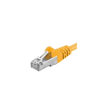 Cablu PremiumCord Patchcord SFTP RJ45-RJ45 Cat.6A, 5m, galben SFTP-6A-5-Y (timbru verde 0.08 lei) 