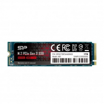 SILICONPOW SP001TBP34A80M28 Silicon Power SSD P34A80 1TB, M.2 PCIe Gen3 x4 NVMe, 3400/3000 MB/s