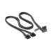 Cablu Seasonic 12VHPWR, SS2x8P conectori unghi 90 grade, 600W, PCIe 5.0, Negru SS2X8P-12VHPWR-600W-90-BLACK 
