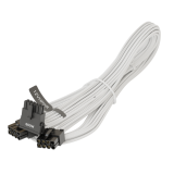 Cablu Seasonic 12VHPWR, SS2x8P conectori unghi 90 grade, 600W, PCIe 5.0, Alb SS2X8P-12VHPWR-600W-90-WHITE 