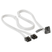 Cablu Seasonic 12VHPWR, SS2x8P conectori unghi 90 grade, 600W, PCIe 5.0, Alb SS2X8P-12VHPWR-600W-90-WHITE 