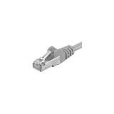 Cablu Patchcord STP RJ45-RJ45 Cat.5e, LSZH, 24AWG, 2m, gri - EMTEX STP-5E-2-G-EMT (timbru verde 0.08 lei) 