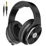 Casca OneOdio cu fir detasabil, tip over ear, utilizare profesionala, DJ, multimedia, conectare prin Jack 3.5 mm | Jack 6.35 mm, difuzor 50 mm, impedanta 32 Ohm, negru, Studio-HiFi (timbru verde 0.8 