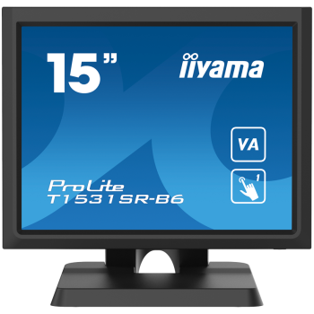 Monitor Iiyama 15IN RESISTIVE TOUCH/1024X768 300CD/M VA PANEL SPEAK T1531SR-B1S