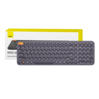 TASTATURA Baseus K01A wireless 2.4 G, Bluetooth 3.0/5.0 conectare 3 dispozitive simultan , necesita 2 baterii AAA, gri, B00955504833-00 (timbru verde 0.8 lei) - 6932172632960 