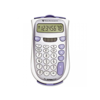 CALCULATOR de BIROU Texas Instruments TI-1706 SV, 8-digit, giant SuperView display and dual power, change sign (+/-) TI000034 (timbru verde 0.18 lei) 