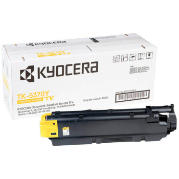 Toner Original Kyocera Yellow,TK-5370Y, pentru ECOSYS PA3500cx|MA3500cix|MA3500cifx, 5K, incl.TV 1.2 RON, TK-5370Y 