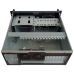 Carcasa rack 19"/4U/455mm cu manere, se pot monta placi de baza ATX, m-ATX, 2x5.25", 1x3,5 la vedere, 12x3.5" ascunse, removable, 2x6cm si 1x12cm coolers, 2x USB, fara sursa (se poate monta sursa format ATX), filtru de praf pe front panel,