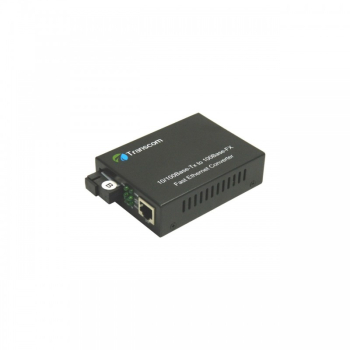 Mediaconvertor 10/100M 1550/1310nm WDM, Type B Singlemode 40km, conector SC - TRANSCOM, TS-100-BD-40B 
