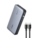 POWER BANK Ugreen PB205, 25000mAh, PD 3.0 + QC 3.0 145W, 1 x USB; 2 x USB Type-C, digital display pt. status baterie, total 3A, gri, 90597A (timbru verde 0.18 lei) - 6941876213528 